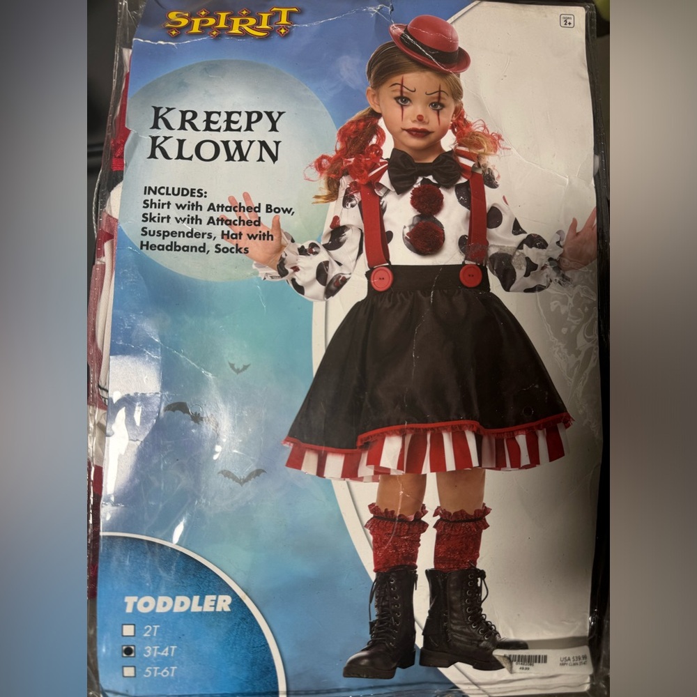 Kids clown costume